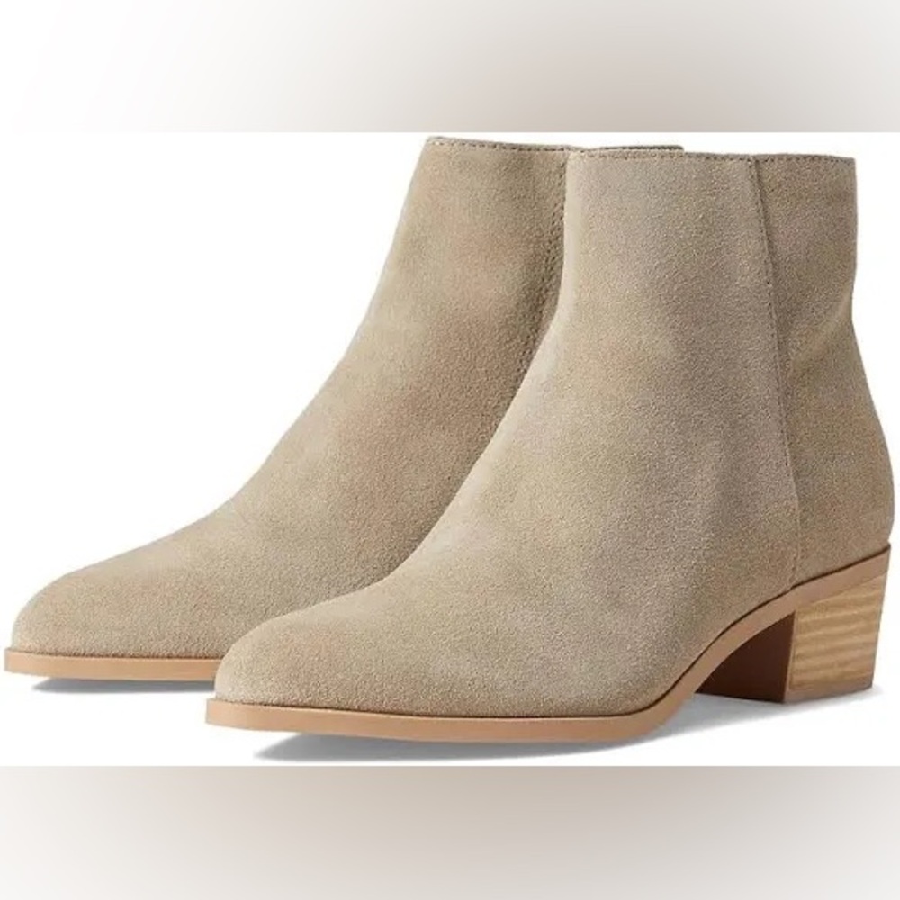 Dolce Vita Taupe Suede Ankle Boots